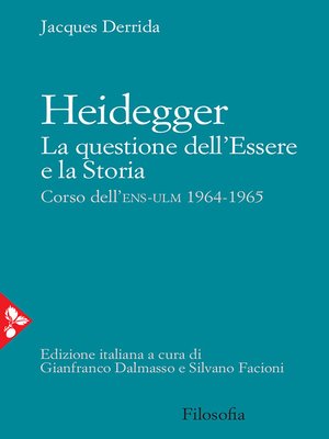cover image of Heidegger. La questione dell'Essere e la Storia